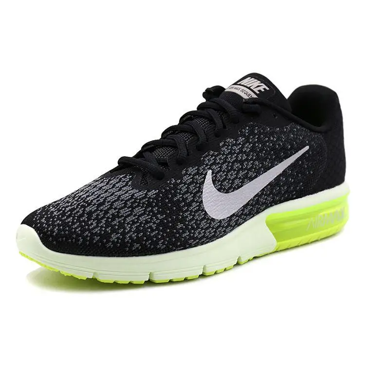 Air Max Sequent Comode in Mesh Basse con Ammortizzazione ad Aria Scarpe da Corsa Casual Unisex Sneaker Nero Verde 852461-011 43 miniatura 2