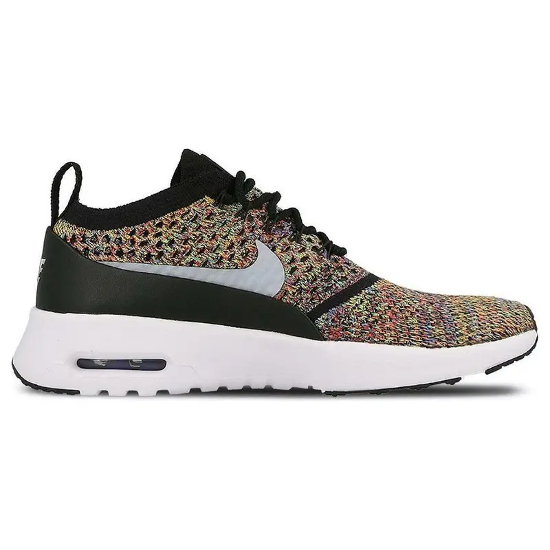 Air Max Thea Ultra Flyknit Multicolor Sneakers da Donna Multicolor Bright-Crimson Wolf-Grey-Black 881175-600 36 5 miniatura 3