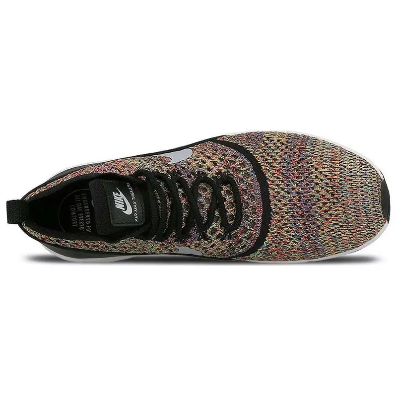 Air Max Thea Ultra Flyknit Multicolor Sneakers da Donna Multicolor Bright-Crimson Wolf-Grey-Black 881175-600 36 5 miniatura 4