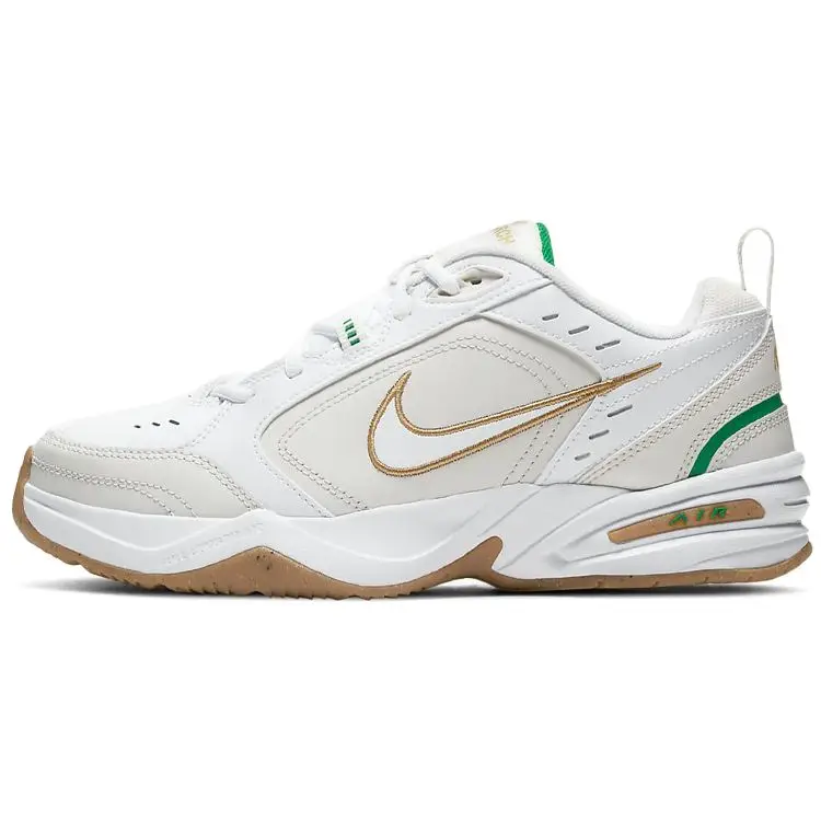 Air Monarch IV Bianco Verde Fortunato Oro Scarpe da Ginnastica da Uomo Grigio Fantasma Oro Metallizzato 415445-103 43