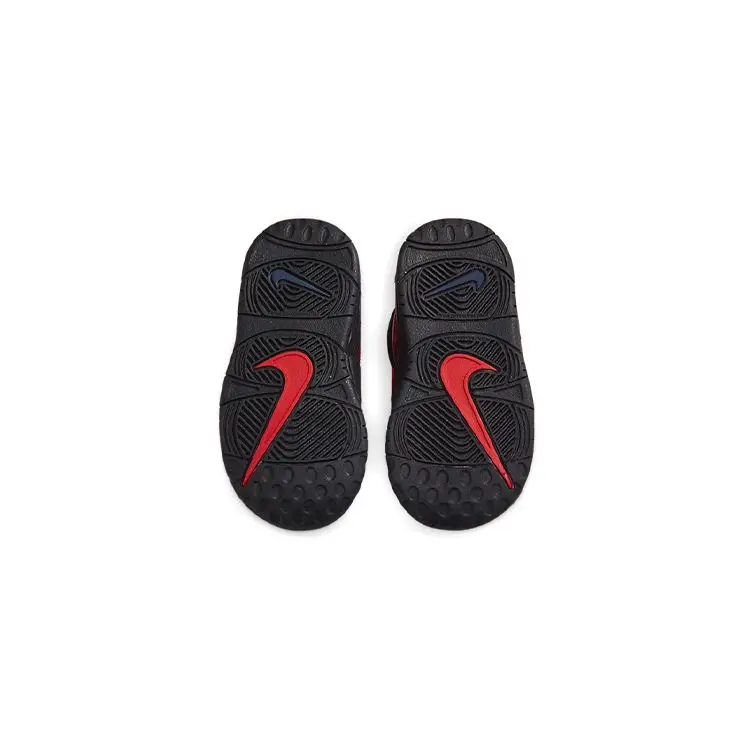 Air More Uptempo 96 TD Split Sneakers da bambino Nero Blu notte Bianco DM0020-001 21 miniatura 4