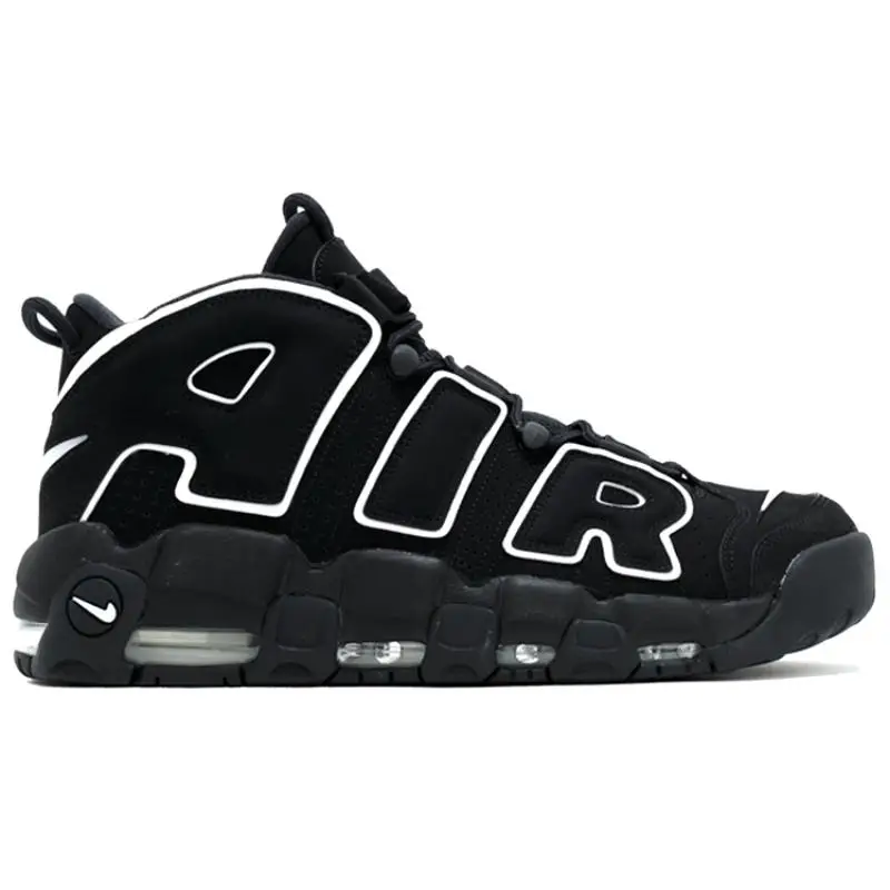Air More Uptempo Black White Basket Vintage 414962-002 45 miniatura 3