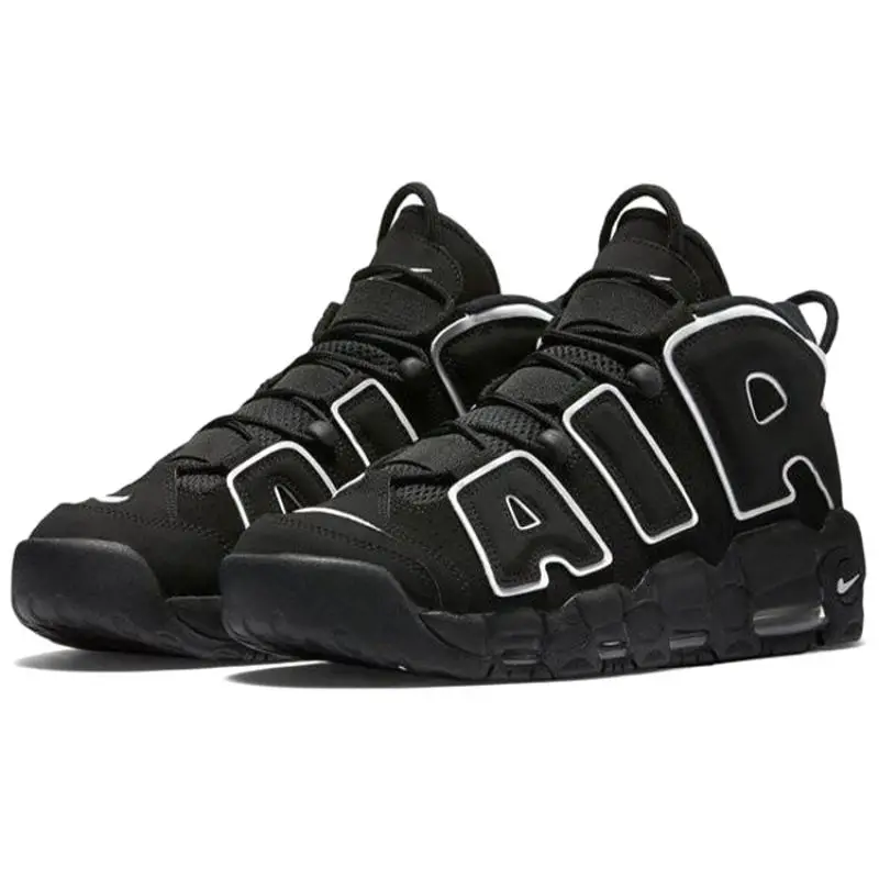Air More Uptempo Black White Basket Vintage 414962-002 45 miniatura 4