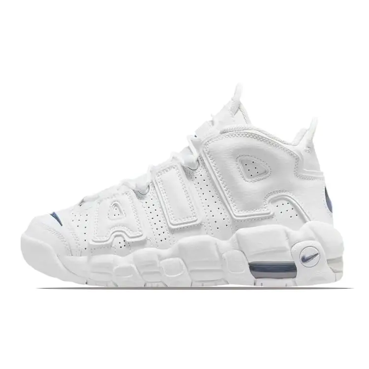 Air More Uptempo GS Bianco Blu Navy Mezzanotte Sneakers Bambino DH9719-100 36