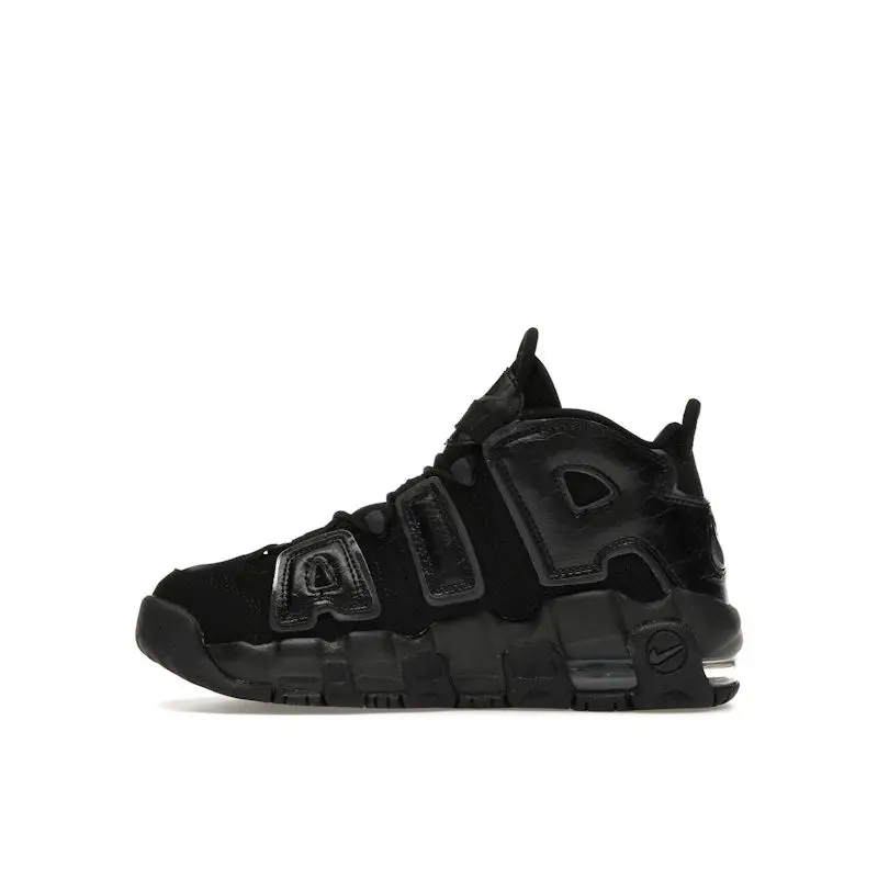 Air More Uptempo GS Nero Antracite Sneakers per Bambini FV2264-001 35.5 miniatura 4