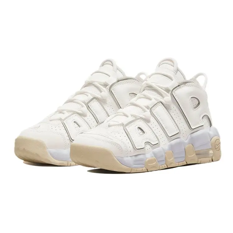 Air More Uptempo GS Phantom Sand Drift Sneakers da Bambino Bianco Light-Iron-Ore DM1023-001 40 miniatura 5