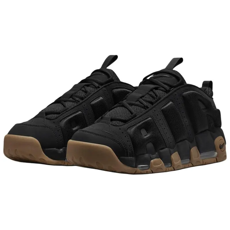 Air More Uptempo Low Nero Gomma Vintage Basket FZ3055-003 38 5 miniatura 4