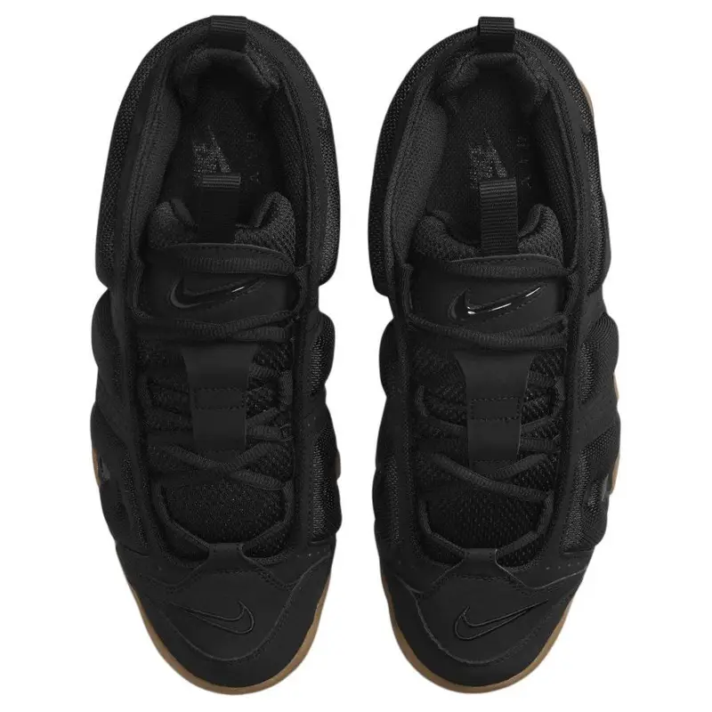 Air More Uptempo Low Nero Gomma Vintage Basket FZ3055-003 38 5 miniatura 5