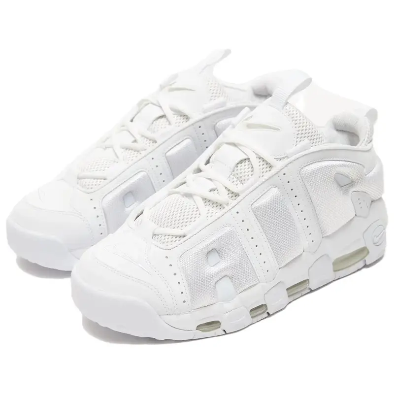 Air More Uptempo Low Triple White Vintage Basketball FZ3055-100 38 5 bianco miniatura 4