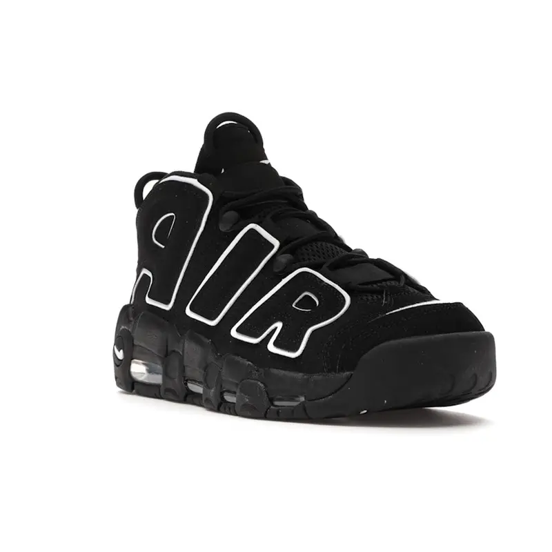 Air More Uptempo Nero Bianco Uomo Sneakers 414962-002 39 miniatura 4