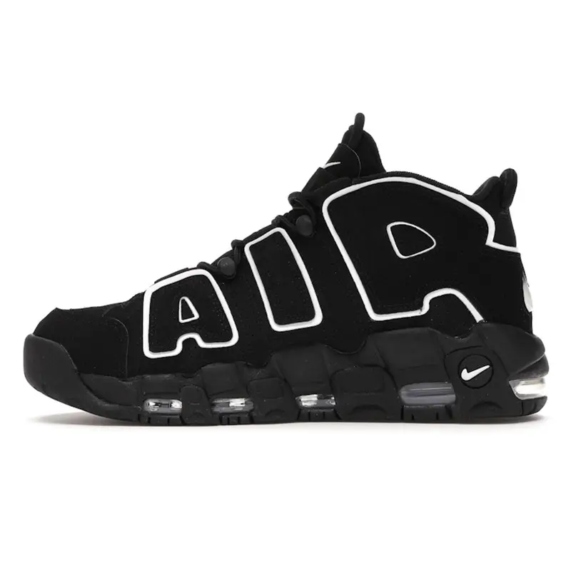Air More Uptempo Nero Bianco Uomo Sneakers 414962-002 42 miniatura 2