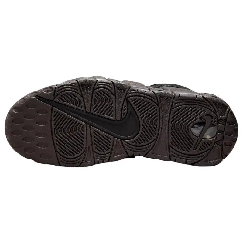 Air More Uptempo Nero Marrone Velluto Vintage Basket DV1137-001 35 5 miniatura 3
