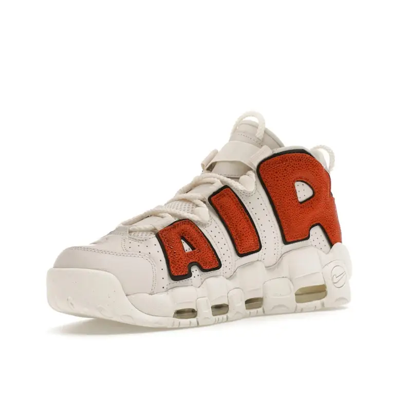 Air More Uptempo Pallacanestro Pelle Sneakers Donna Bianco Phantom Nero DZ5227-001 36 5 miniatura 3
