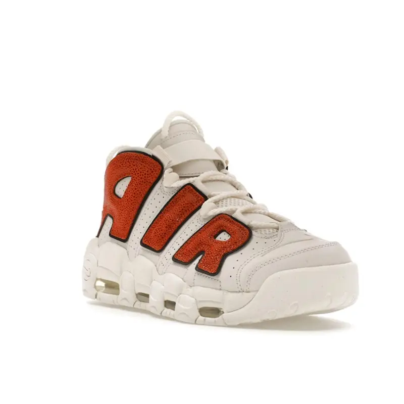 Air More Uptempo Pallacanestro Pelle Sneakers Donna Bianco Phantom Nero DZ5227-001 47 miniatura 2