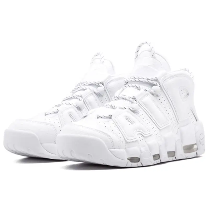 Air More Uptempo Triple White Basket Vintage 921948-100 43 miniatura 4