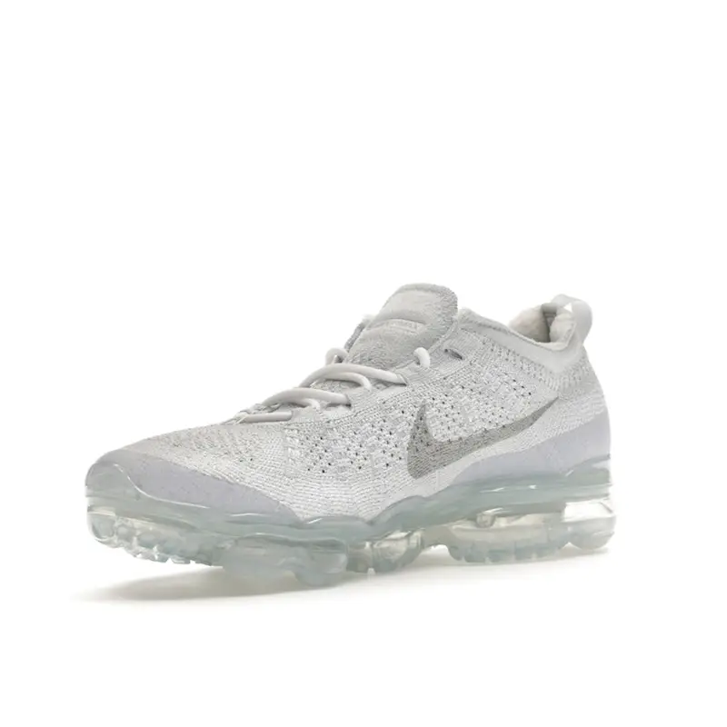 Air VaporMax 2023 Flyknit Platino Puro Sneakers da Uomo Bianche DV1678-002 41 miniatura 3