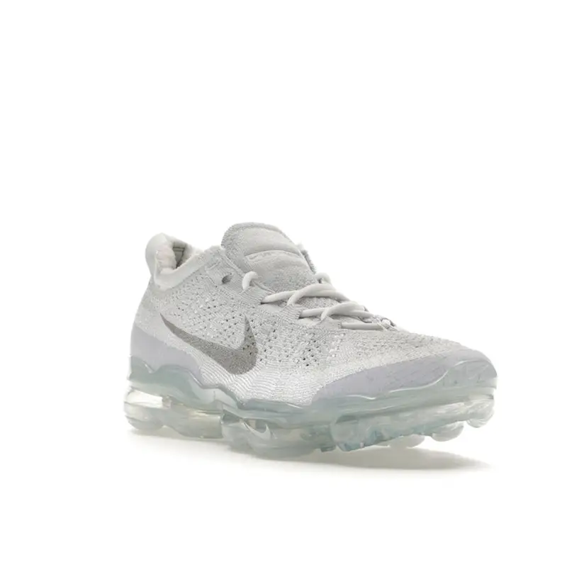 Air VaporMax 2023 Flyknit Platino Puro Sneakers da Uomo Bianche DV1678-002 41 miniatura 5