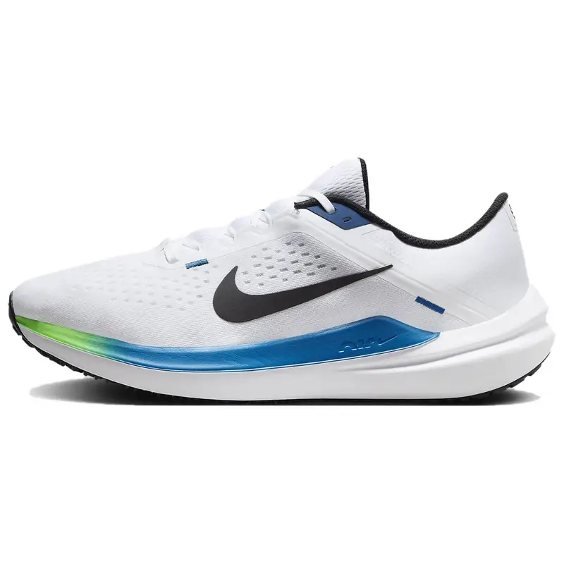 Air Winflo 10 Bianco Blu Stella Scarpe da Ginnastica da Uomo Verde-Strike Nero DV4022-103 46