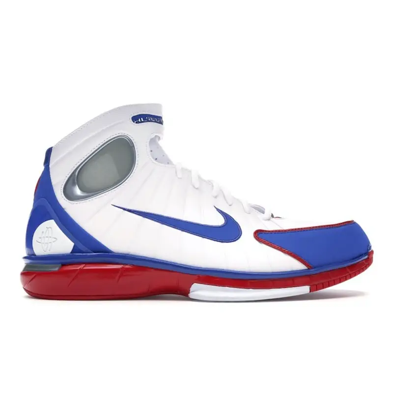 Air Zoom Huarache 2K4 All-Star 2016 Scarpe da Uomo Bianco Game-Royal-Rosso Sportivo-Argento Metallizzato 308475-100 42