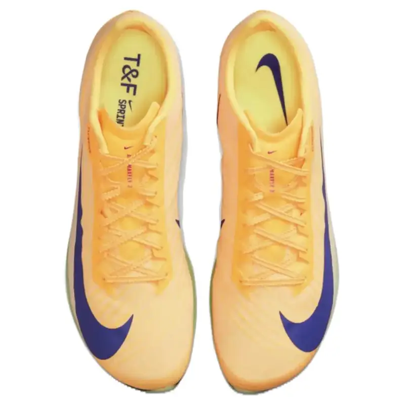 Air Zoom Maxfly 2 Citron Pulse Volt Ice Scarpini da Uomo Giallo Viola Vivido Indigo-Burst FD8395-800 36 miniatura 4