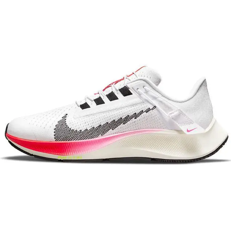 Air Zoom Pegasus 38 FlyEase Rawdacious Sneakers da Donna Bianco Grigio Calcio Rosa Esplosivo DJ5413-100 40