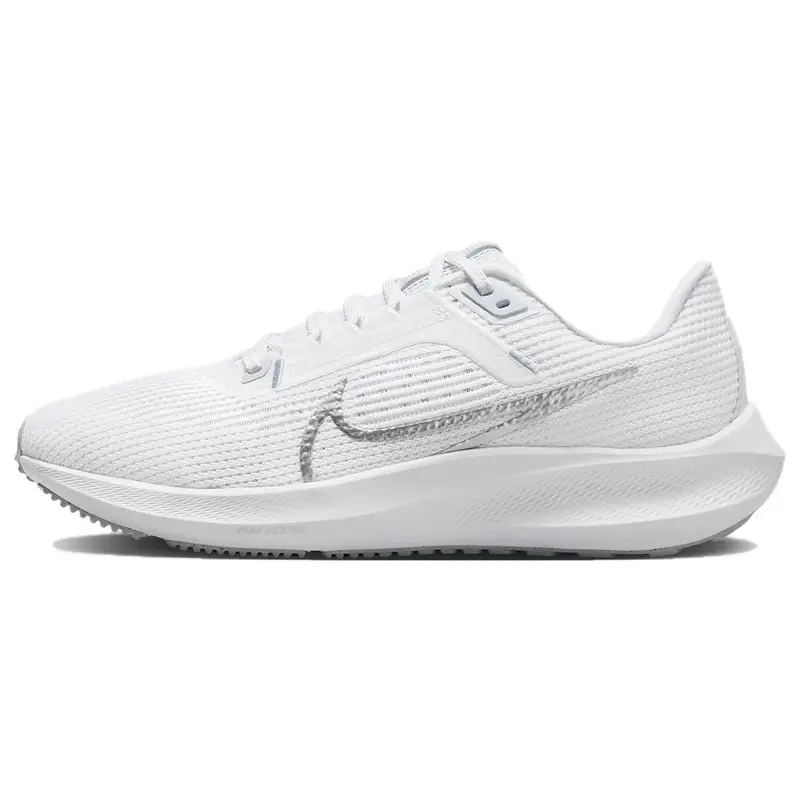 Air Zoom Pegasus 40 Bianco Argento Metallizzato Scarpe da Ginnastica da Donna Platino Puro DV3854-101 36