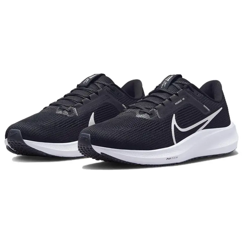 Air Zoom Pegasus 40 Nero Bianco Uomo Sneakers Grigio Ferro DV3853-001 43 miniatura 2