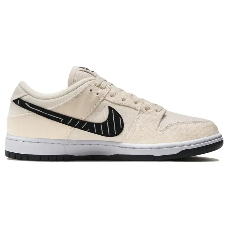 Albino & Preto x Nike Dunk Low SB Jiu-Jitsu Sneakers Unisex Marrone Fossile Nero FD2627-200 38 5 miniatura 2