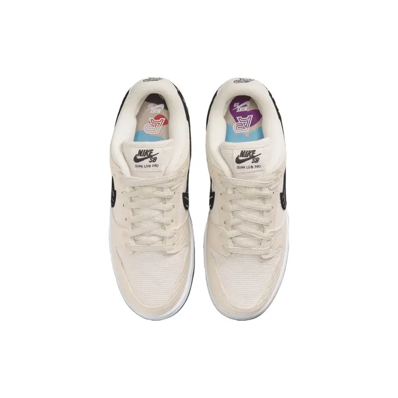 Albino & Preto x Nike Dunk Low SB Jiu-Jitsu Sneakers Unisex Marrone Fossile Nero FD2627-200 38 5 miniatura 3