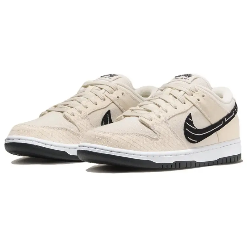 Albino & Preto x Nike Dunk Low SB Jiu-Jitsu Sneakers Unisex Marrone Fossile Nero FD2627-200 38 5 miniatura 5