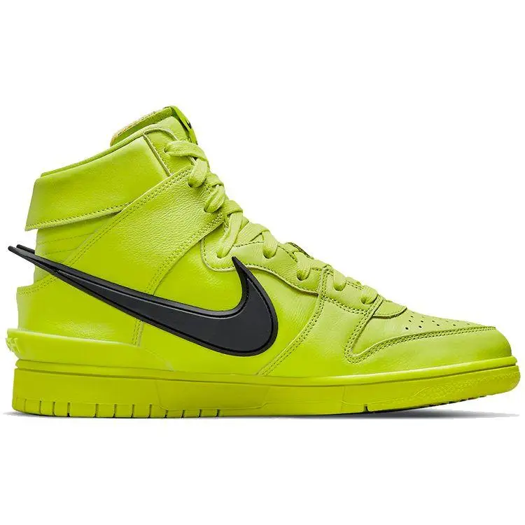 AMBUSH x Nike Dunk High Flash Lime Sneakers Unisex Giallo Nero CU7544-300 40 miniatura 2