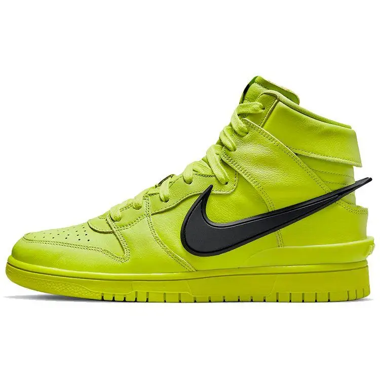 AMBUSH x Nike Dunk High Flash Lime Sneakers Unisex Giallo Nero CU7544-300 42