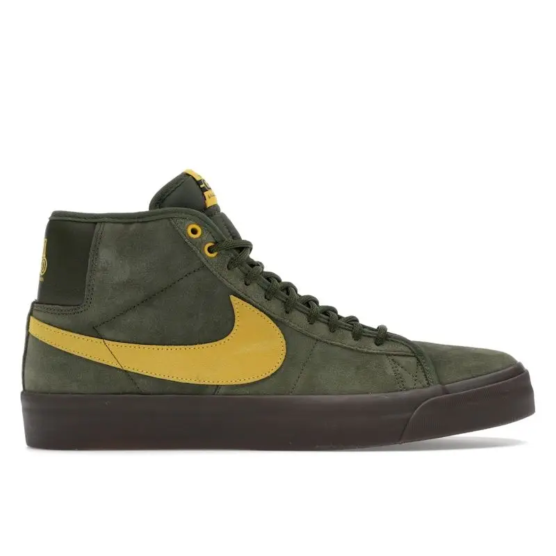 AntiHero x Nike Zoom Blazer Mid QS SB Verde Ruido Sneakers Unisex Giallo HM5838-300 38