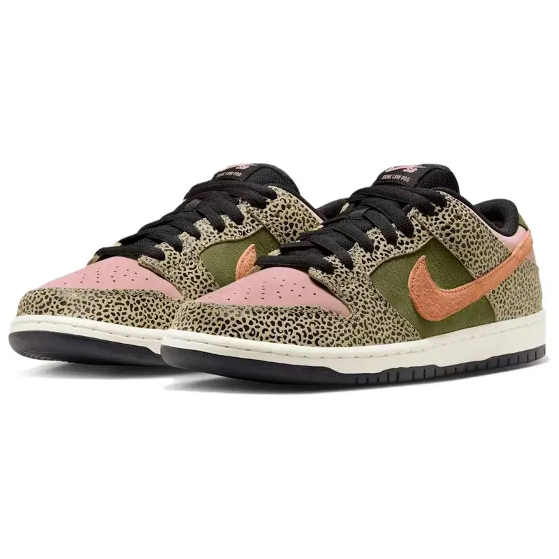 Arts-Rec x Nike Dunk Low SB Per Uso Ricreativo Sneakers Unisex Multicolor Kaki Marrone Ambrato IH3211-200 36 5 miniatura 5