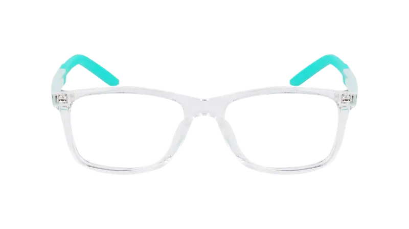 Nike Bambino NIKE 5037 900 Montature da vista Bio-iniettato Trasparente Squadrata Normale Normale miniatura 2