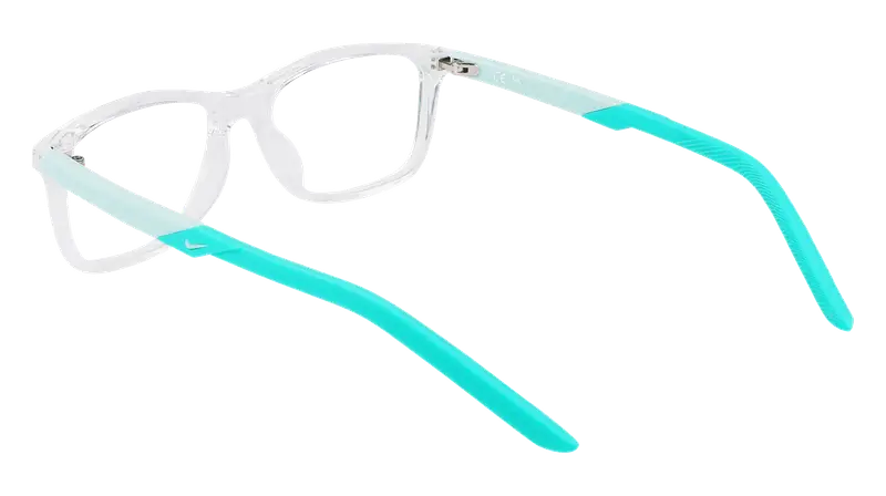Nike Bambino NIKE 5037 900 Montature da vista Bio-iniettato Trasparente Squadrata Normale Normale miniatura 3
