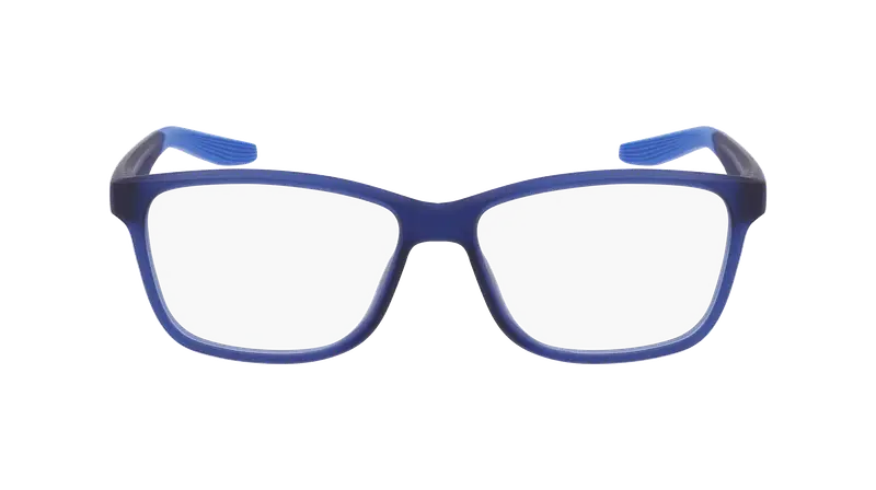 Nike Bambino NIKE 5048 410 Montature da vista Bio-iniettato Blu Squadrata Normale Fotocromatiche miniatura 2
