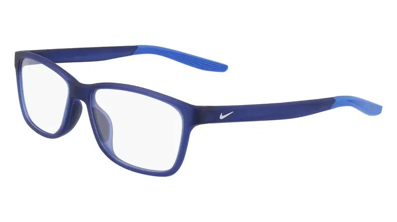 Bambino NIKE 5048 410 Montature da vista Bio-iniettato Blu Squadrata Normale Fotocromatiche
