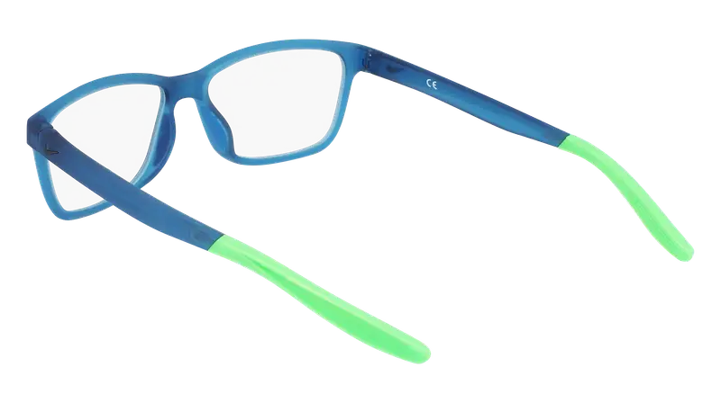 Nike Bambino NIKE 5048 423 Montature da vista Bio-iniettato Blu Squadrata Normale Fotocromatiche miniatura 2