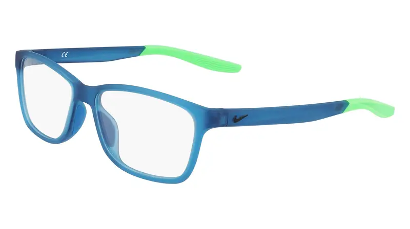 Bambino NIKE 5048 423 Montature da vista Bio-iniettato Blu Squadrata Normale Fotocromatiche