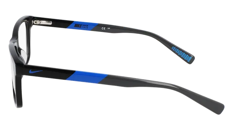 Nike Bambino NIKE 5538 013 Montature da vista Acetato Nero Squadrata Normale Fotocromatiche miniatura 3