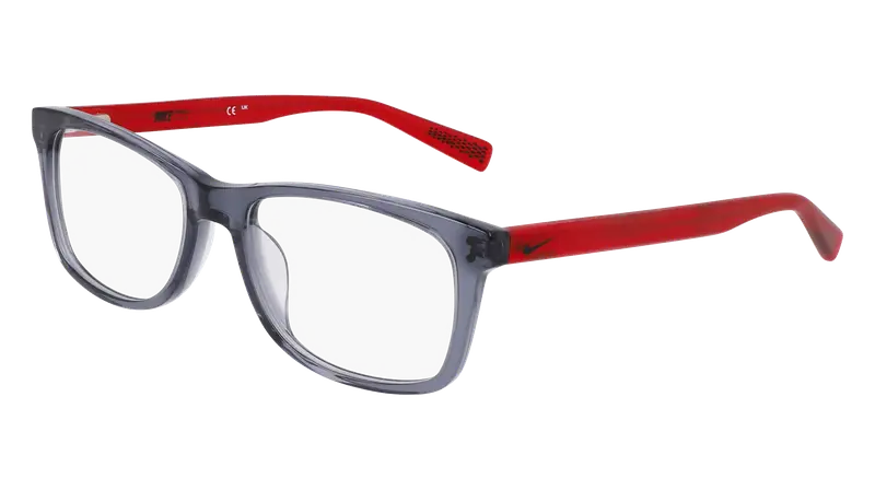 Nike Bambino NIKE 5538 070 Montature da vista Acetato Grigio Squadrata Normale Fotocromatiche