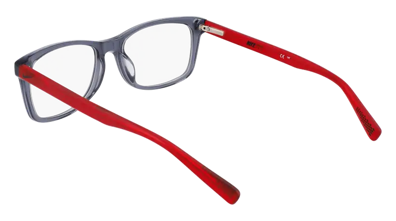 Nike Bambino NIKE 5538 070 Montature da vista Acetato Grigio Squadrata Normale Fotocromatiche miniatura 2