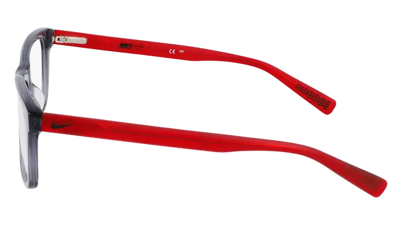 Nike Bambino NIKE 5538 070 Montature da vista Acetato Grigio Squadrata Normale Fotocromatiche miniatura 3