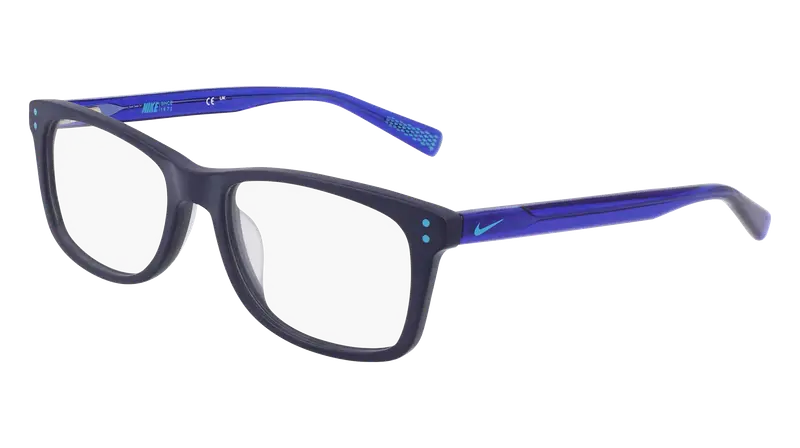 Nike Bambino NIKE 5538 403 Montature da vista Acetato Blu Squadrata Normale Fotocromatiche