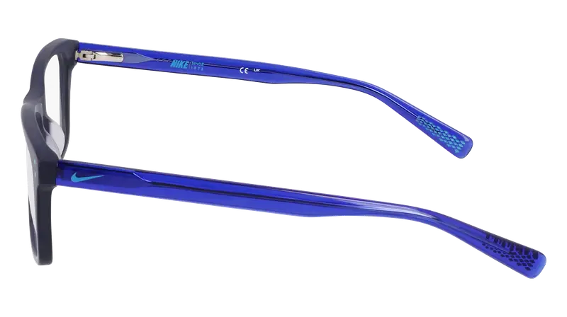 Nike Bambino NIKE 5538 403 Montature da vista Acetato Blu Squadrata Normale Fotocromatiche miniatura 3