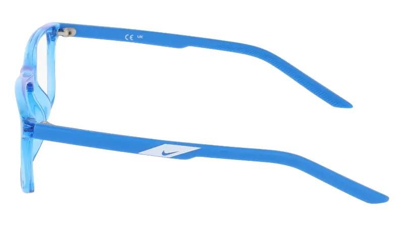 Bambino Nike NIKE 5544 431 Montature da vista Bio-iniettato Blu Squadrata Normale miniatura 3