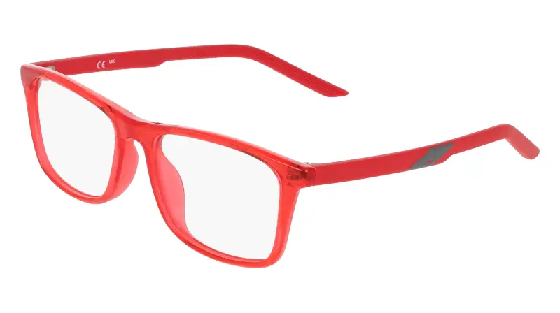 Bambino Nike NIKE 5544 600 Montature da vista Bio-iniettato Rosso Squadrata Normale