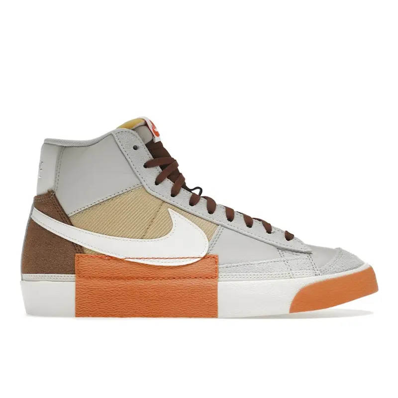 Blazer Mid 77 Pro Club Remastered - Pecan Scarpe da Ginnastica da Uomo Panna Light-Bone Sesamo DQ7673-001 42 5