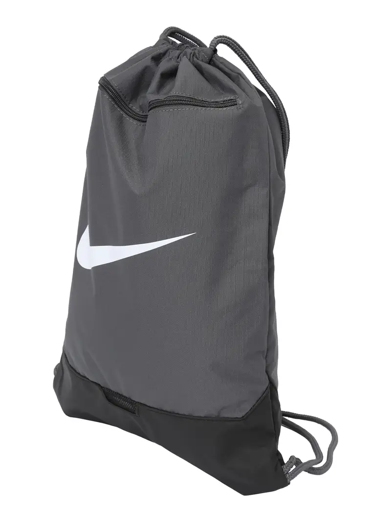 NIKE Borsone sportivo da palestra 'Brasilia'  grigio scuro / nero / bianco